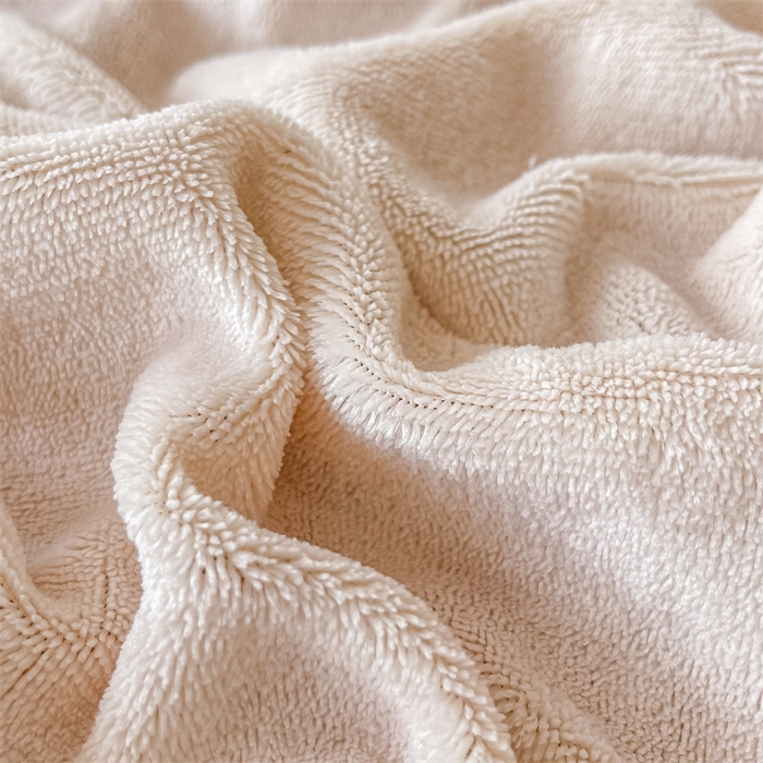 91家纺网 家纺一手货源 找家纺 莎臣豹 2025水晶绒短毛绒跑量款纯色床笠可配二三件套 水晶绒床笠米色