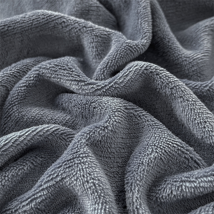 91家纺网 家纺一手货源 找家纺 莎臣豹 2025水晶绒短毛绒跑量款纯色床笠可配二三件套 水晶绒床笠时尚灰-深灰