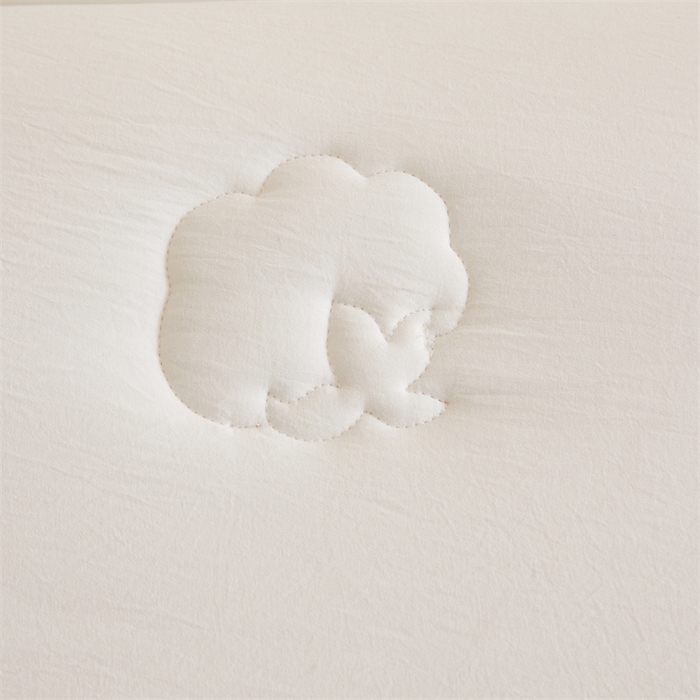 91家纺网 家纺一手货源 找家纺 西域种棉人 2025新款新疆纯棉花被子带皱手工水洗棉冬被被芯春秋被四季用盖被 云暖-白