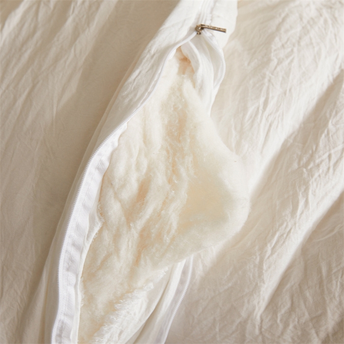 91家纺网 家纺一手货源 找家纺 西域种棉人 2025新款新疆纯棉花被子带皱手工水洗棉冬被被芯春秋被四季用盖被 云暖-白