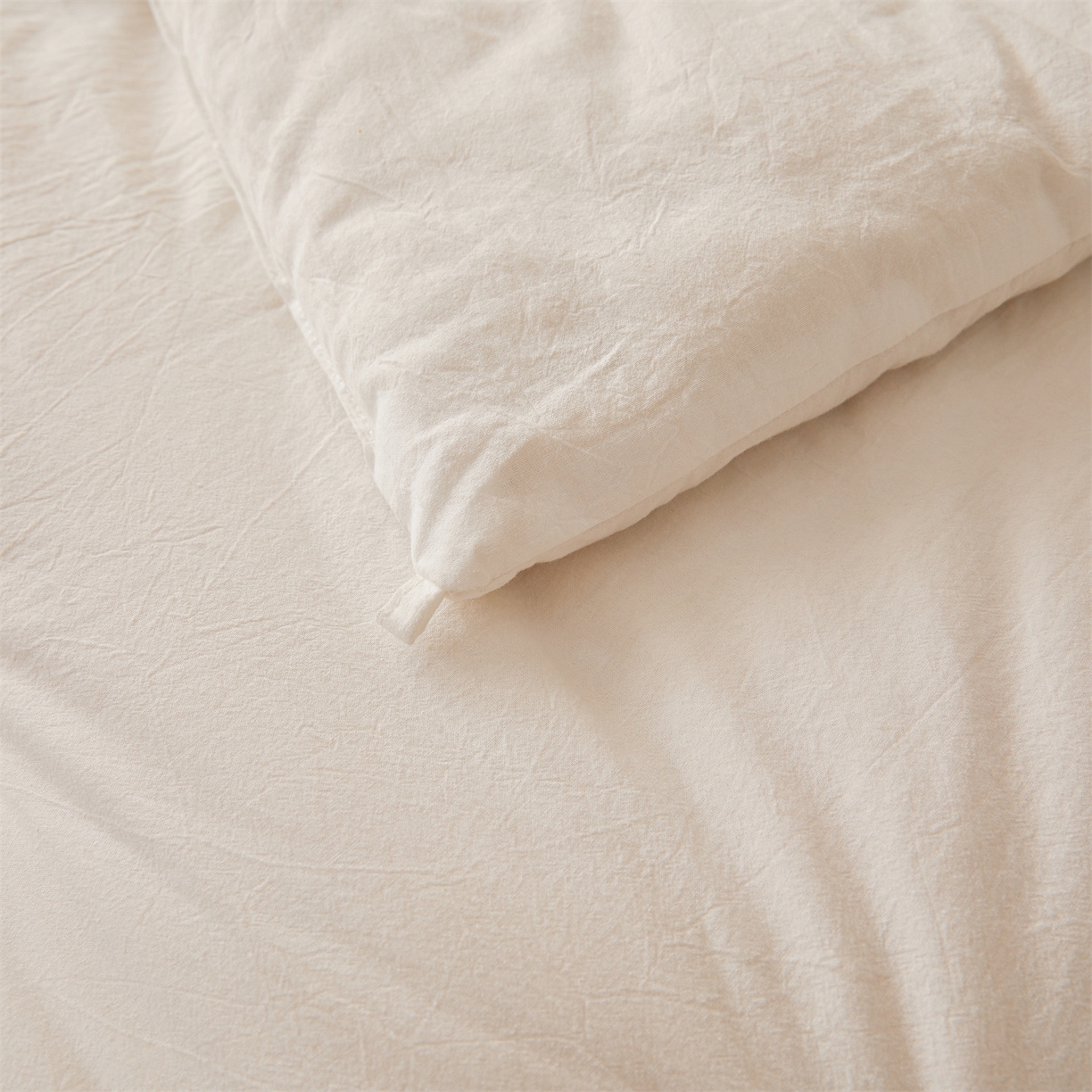 91家纺网 家纺一手货源 找家纺 西域种棉人 2025新款新疆纯棉花被子带皱手工水洗棉冬被被芯春秋被四季用盖被 梦屿-白