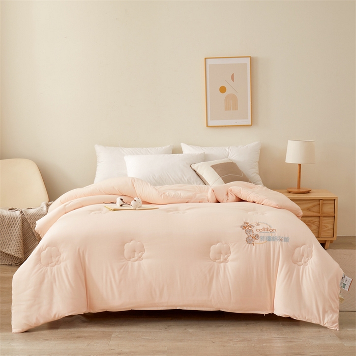 91家纺网 家纺一手货源 找家纺 西域种棉人 2025新款新疆纯棉花被子带皱手工水洗棉冬被被芯春秋被四季用盖被 洛风-玉