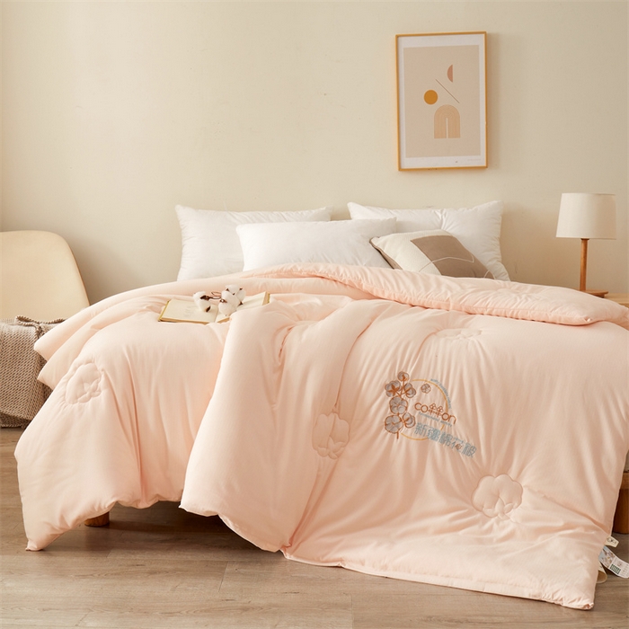 91家纺网 家纺一手货源 找家纺 西域种棉人 2025新款新疆纯棉花被子带皱手工水洗棉冬被被芯春秋被四季用盖被 洛风-玉