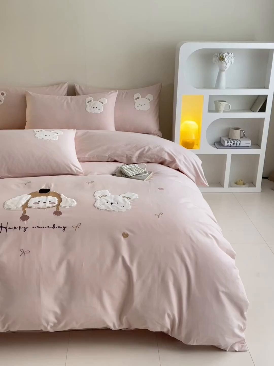 91家纺网 家纺一手货源 找家纺 （总）618家纺 2025新款50S100支全棉纯棉萌宠乐园系列四件套