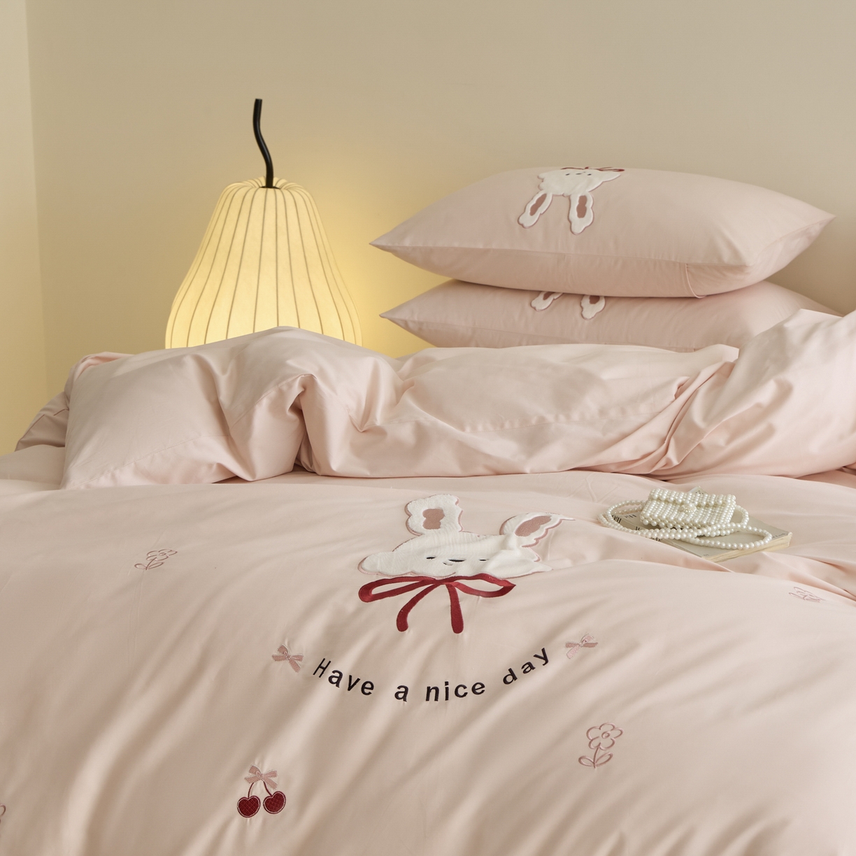 91家纺网 家纺一手货源 找家纺 （总）618家纺 2025新款50S100支全棉纯棉磨毛奶糖系列四件套