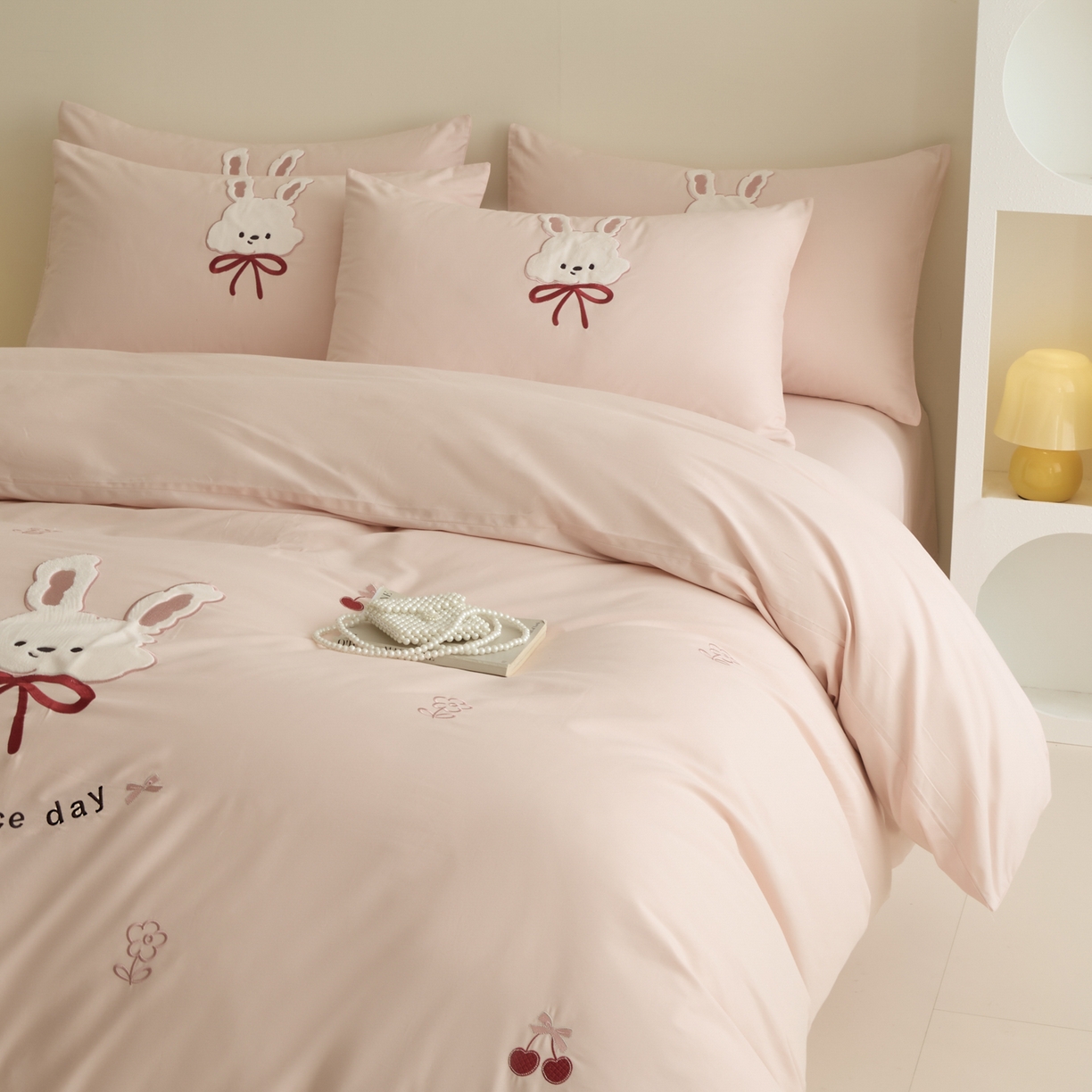 91家纺网 家纺一手货源 找家纺 （总）618家纺 2025新款50S100支全棉纯棉磨毛奶糖系列四件套