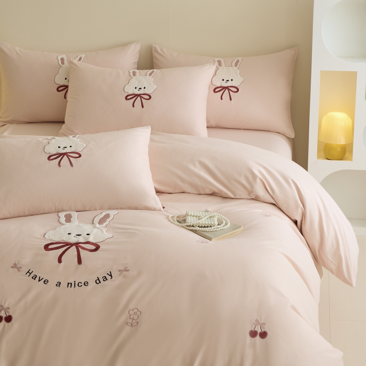 91家纺网 家纺一手货源 找家纺 （总）618家纺 2025新款50S100支全棉纯棉磨毛奶糖系列四件套