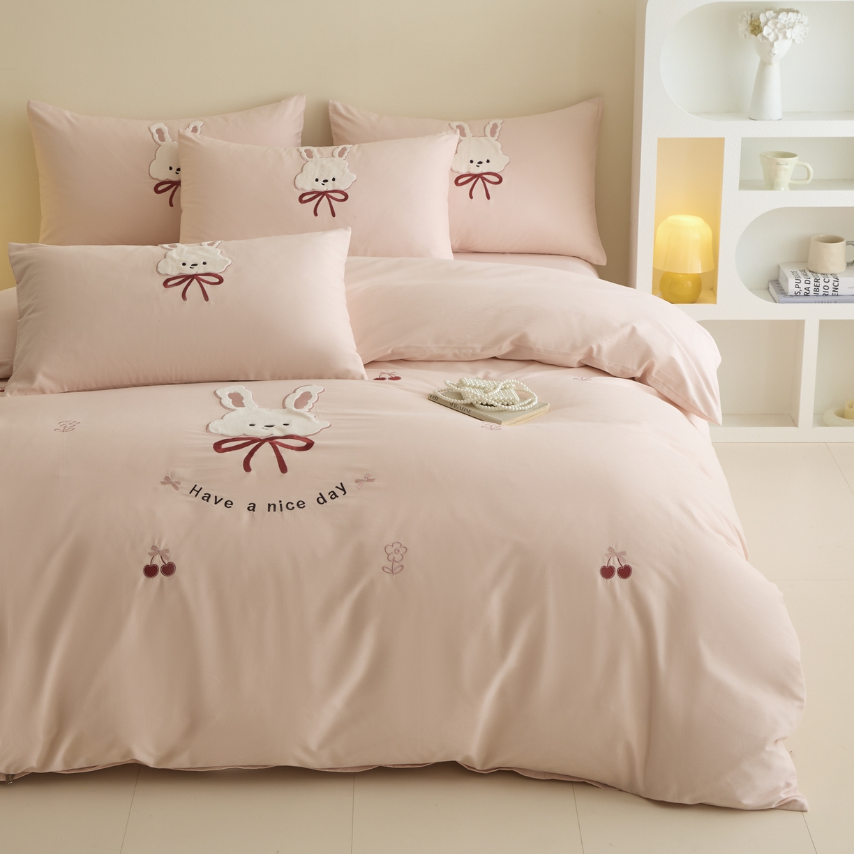 91家纺网 家纺一手货源 找家纺 （总）618家纺 2025新款50S100支全棉纯棉磨毛奶糖系列四件套