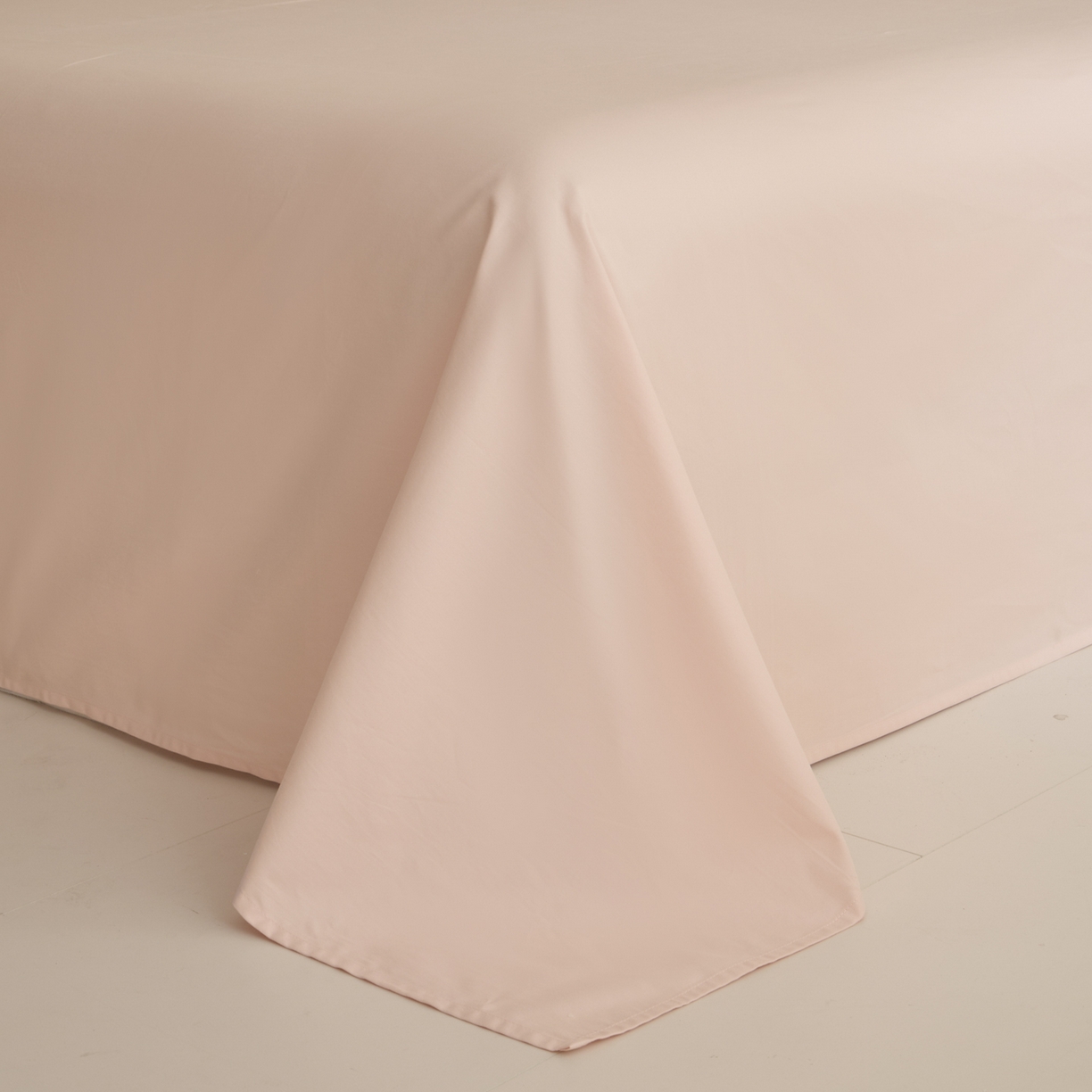 91家纺网 家纺一手货源 找家纺 618家纺 2025新款50S100支全棉纯棉磨毛奶糖系列四件套 奶糖-粉