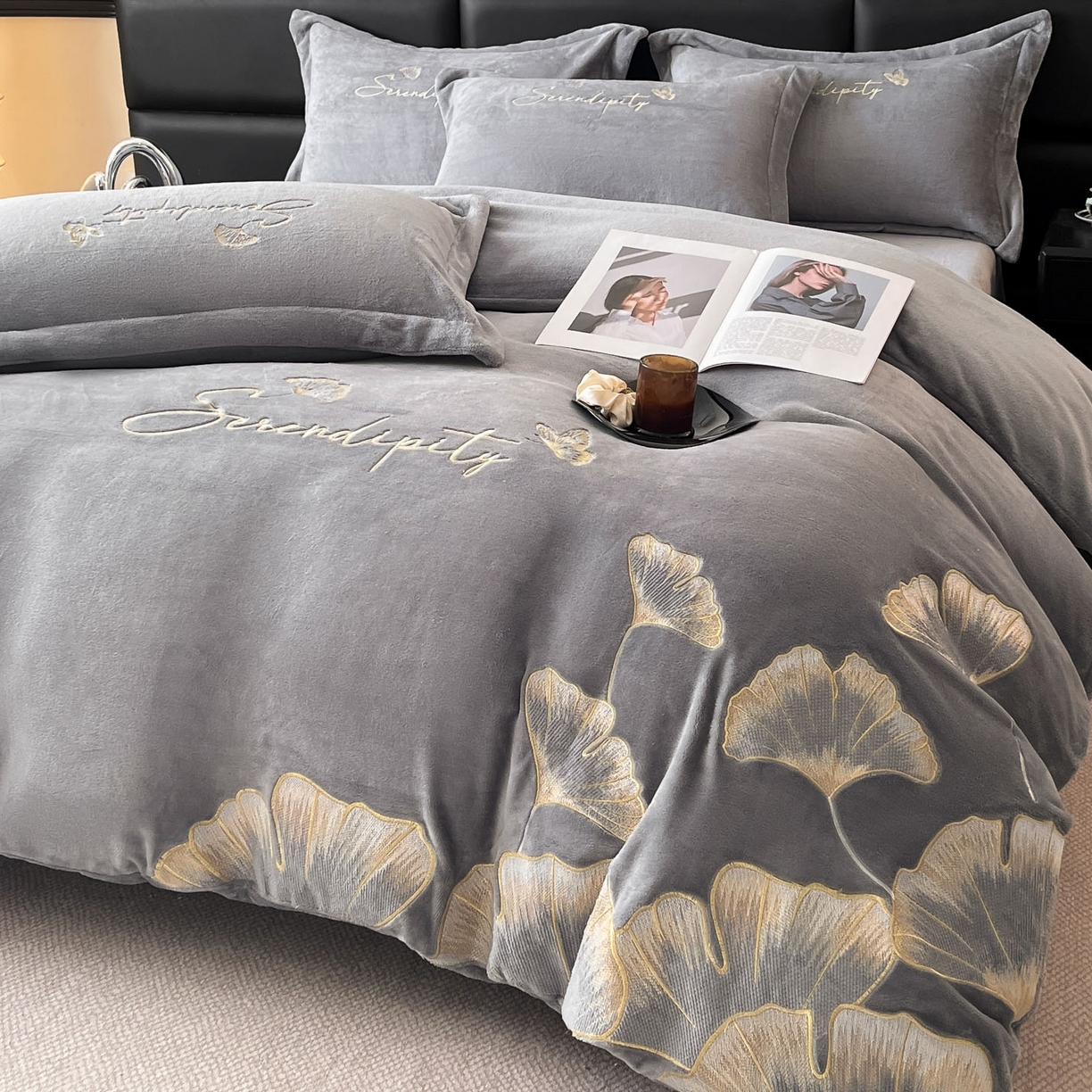 91家纺网 家纺一手货源 找家纺 （总）苏源家居 2025新款冬季轻奢风刺绣牛奶绒四件套-永恒