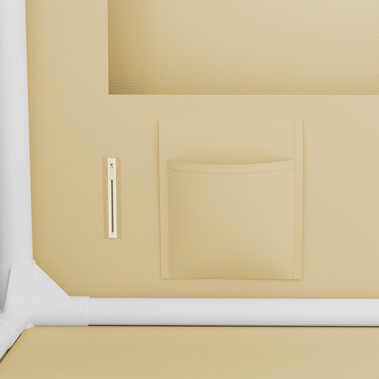 91家纺网 家纺一手货源 找家纺 卓尔居 2025新款坐床保暖罩夹棉一体式保暖蚊帐，夹棉蚊帐，冬季蚊帐 保暖-曲奇小熊-黄