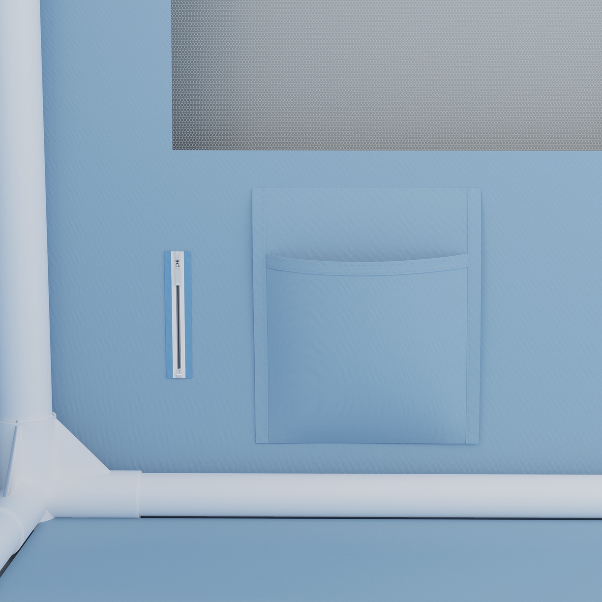 91家纺网 家纺一手货源 找家纺 卓尔居 2025新款坐床保暖罩夹棉一体式保暖蚊帐，夹棉蚊帐，冬季蚊帐 保暖-曲奇小熊-蓝