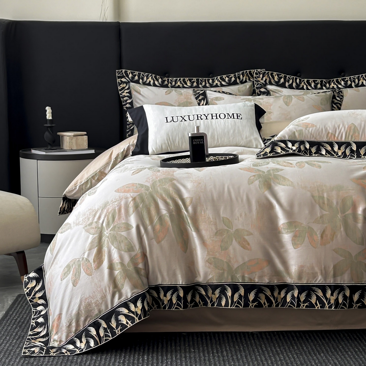 91家纺网 家纺一手货源 找家纺 （总）帝王家纺 2025冬季爆款牛奶绒刺绣四件套加厚珊瑚绒少女心被套-晚枫