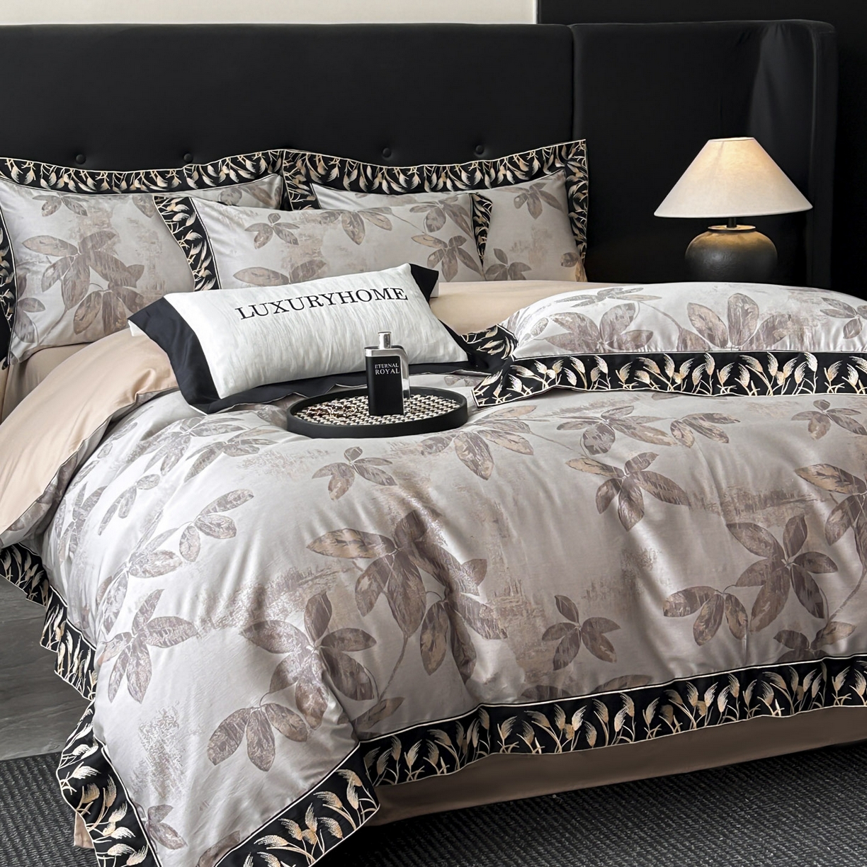 91家纺网 家纺一手货源 找家纺 帝王家纺 2025冬季爆款牛奶绒刺绣四件套加厚珊瑚绒少女心被套-晚枫 晚枫-灰