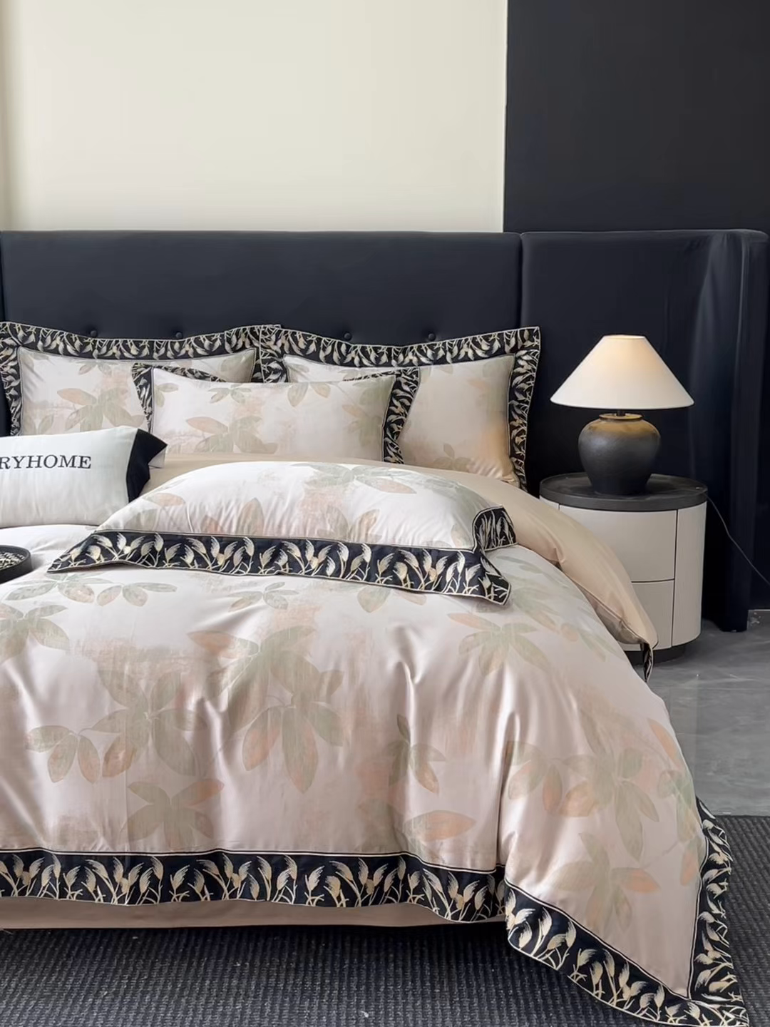 91家纺网 家纺一手货源 找家纺 （总）帝王家纺 2025冬季爆款牛奶绒刺绣四件套加厚珊瑚绒少女心被套-晚枫