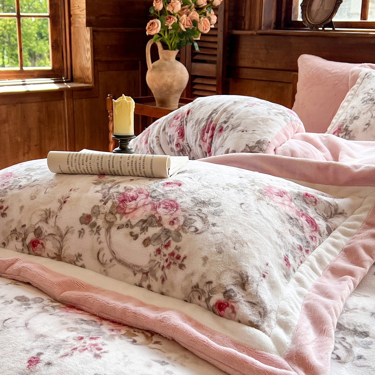 91家纺网 家纺一手货源 找家纺 多乐娜 2025新款高克重260g全消光牛奶绒数码印花法式油画风高端款四件套 （会员-20）控价最低368起 舒茹璟