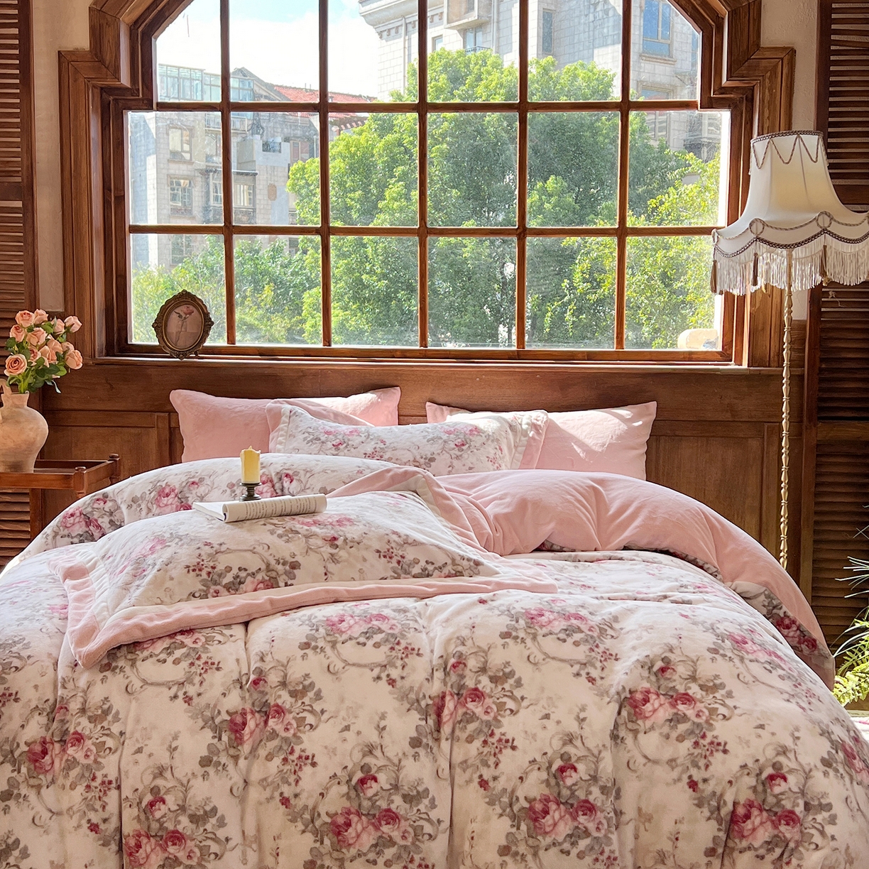 91家纺网 家纺一手货源 找家纺 多乐娜 2025新款高克重260g全消光牛奶绒数码印花法式油画风高端款四件套 （会员-20）控价最低368起 舒茹璟