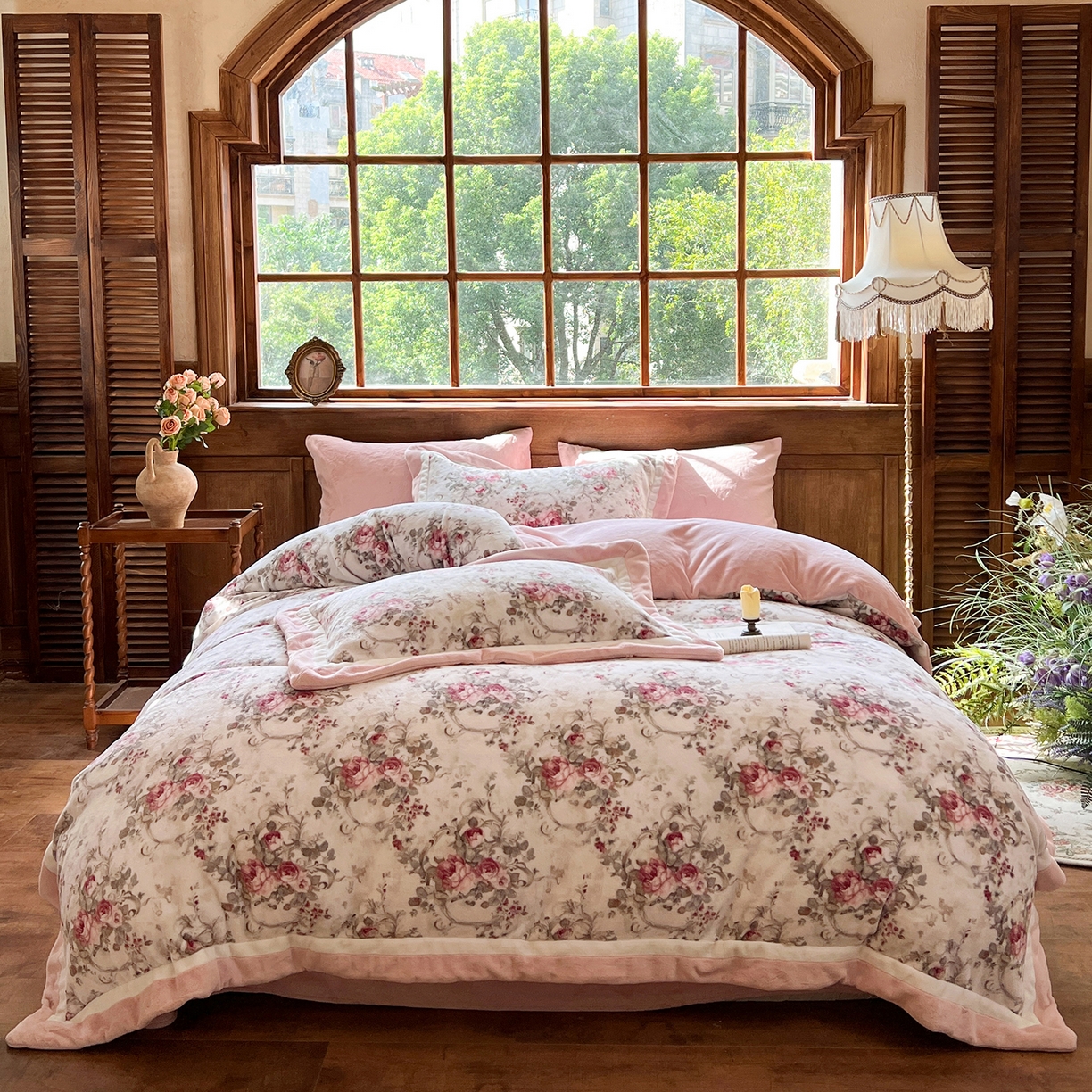 多乐娜 2025新款高克重260g全消光牛奶绒数码印花法式油画风高端款四件套 （会员-20）控价最低368起 舒茹璟