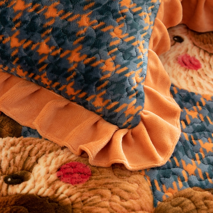 91家纺网 家纺一手货源 找家纺 （总）美达家纺 2025新款牛奶绒夹棉单床笠