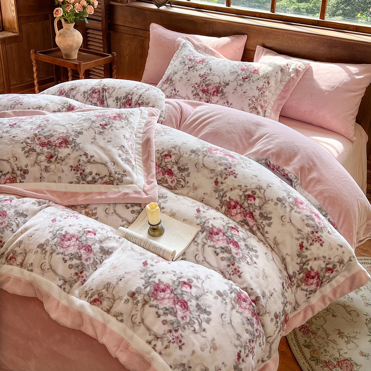 91家纺网 家纺一手货源 找家纺 多乐娜 2025新款高克重260g全消光牛奶绒数码印花法式油画风高端款四件套 （会员-20）控价最低368起 舒茹璟