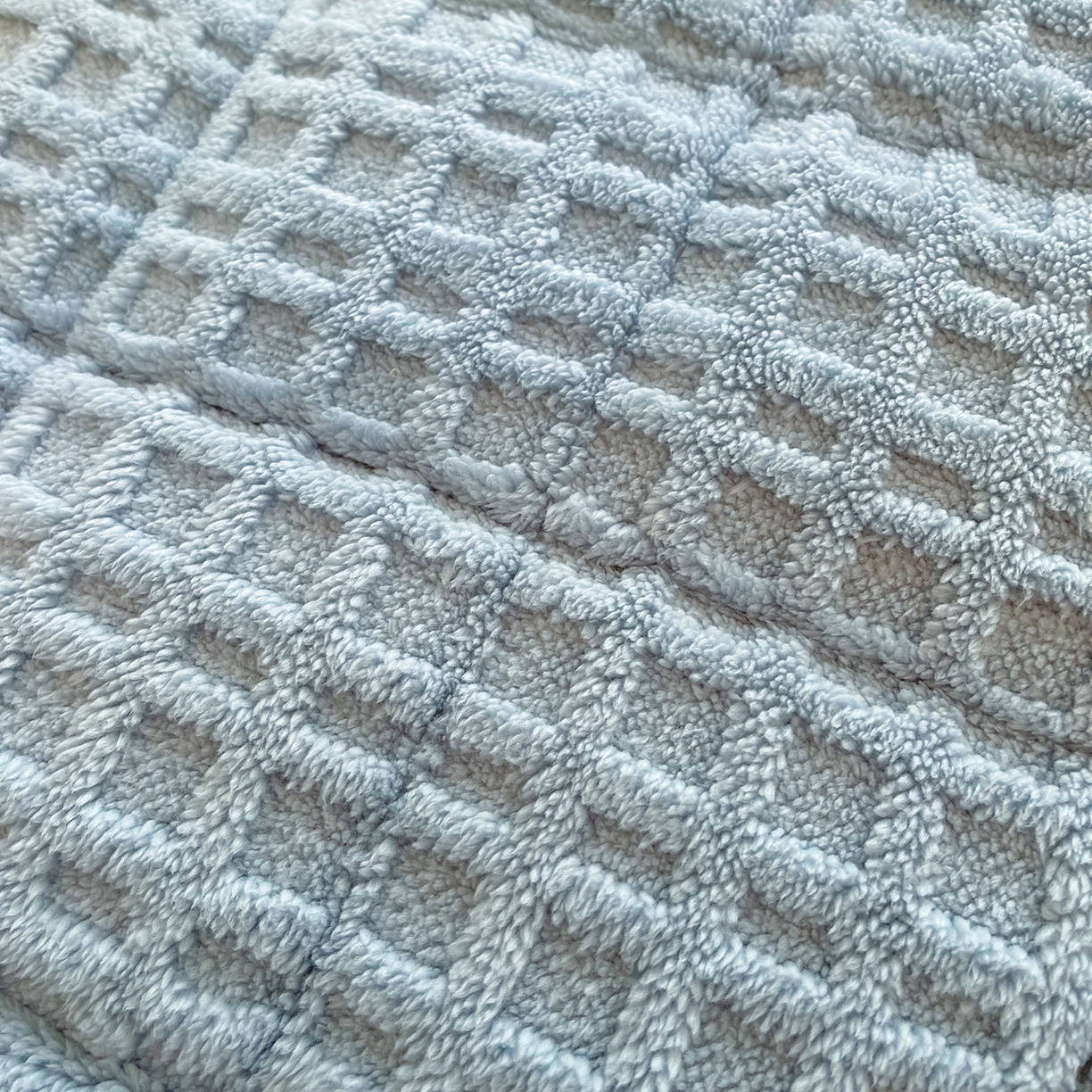 91家纺网 家纺一手货源 找家纺 予梦家纺 2025新款加厚塔芙绒床垫床褥床护垫（带卖点图和买家秀） 华夫格 苍蓝