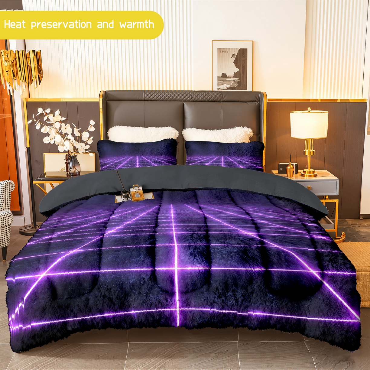 91家纺网 家纺一手货源 找家纺 合纵跨境工厂 一件定制pod模式跨境180G牛奶绒被套三件套一件代发temu希音集采亚马逊速卖 015923325