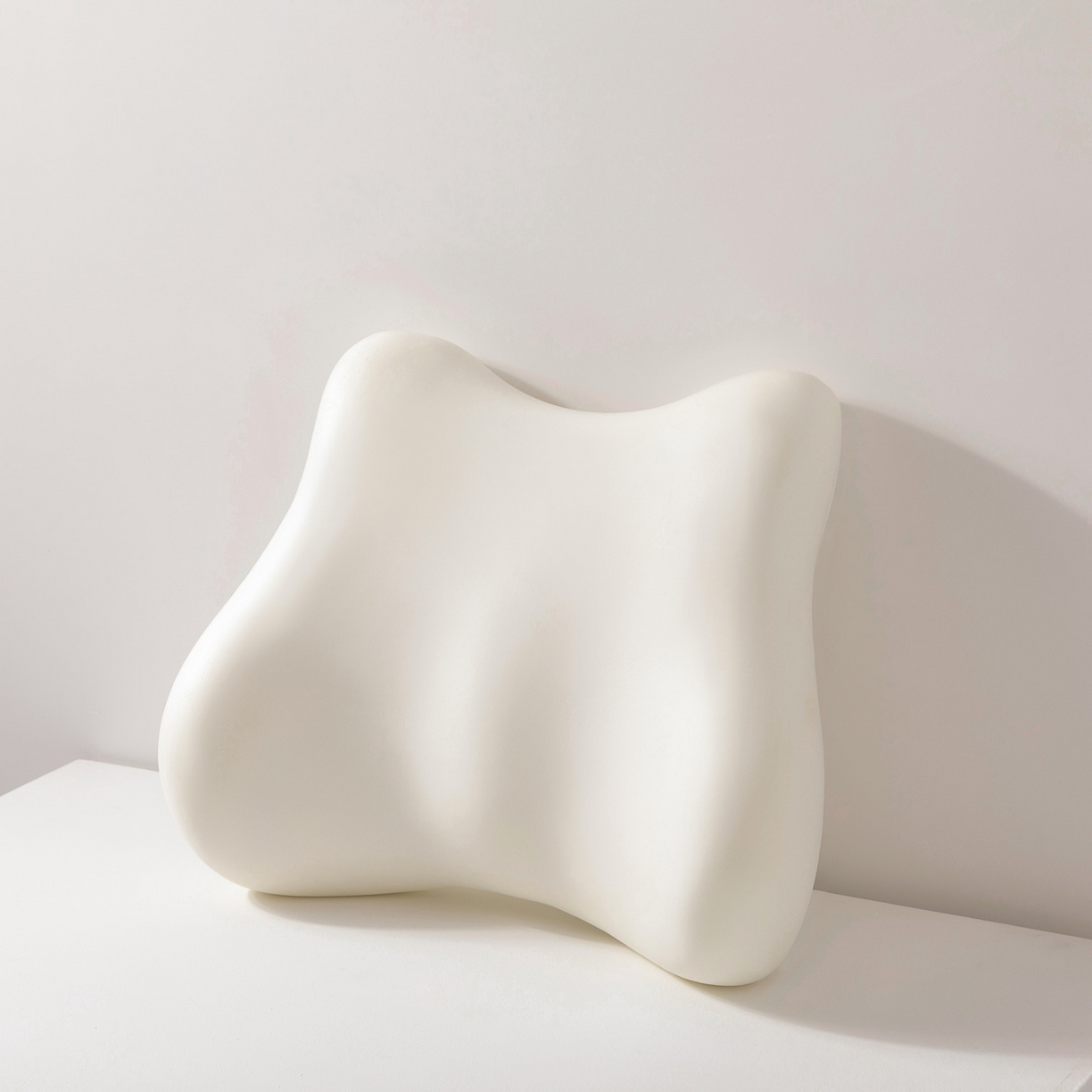 91家纺网 家纺一手货源 找家纺 2025新款记忆棉腰靠腰枕支撑靠垫座椅工位透气办公室椅子护腰靠背垫 慢回弹腰靠枕-青草绿