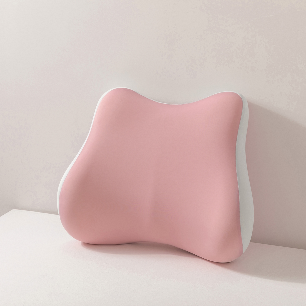 2025新款记忆棉腰靠腰枕支撑靠垫座椅工位透气办公室椅子护腰靠背垫 慢回弹腰靠枕-樱花