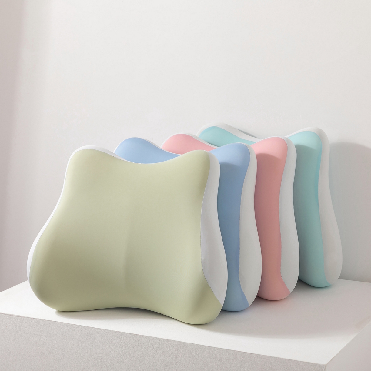 2025新款记忆棉腰靠腰枕支撑靠垫座椅工位透气办公室椅子护腰靠背垫 组合图