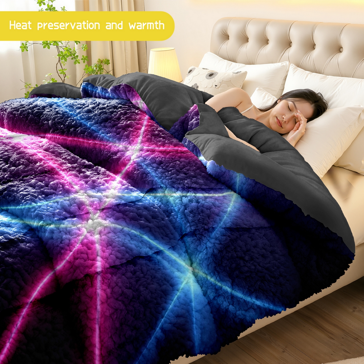 91家纺网 家纺一手货源 找家纺 合纵跨境工厂 一件定制pod模式跨境180G牛奶绒被套三件套一件代发temu希音集采亚马逊速卖 015923313