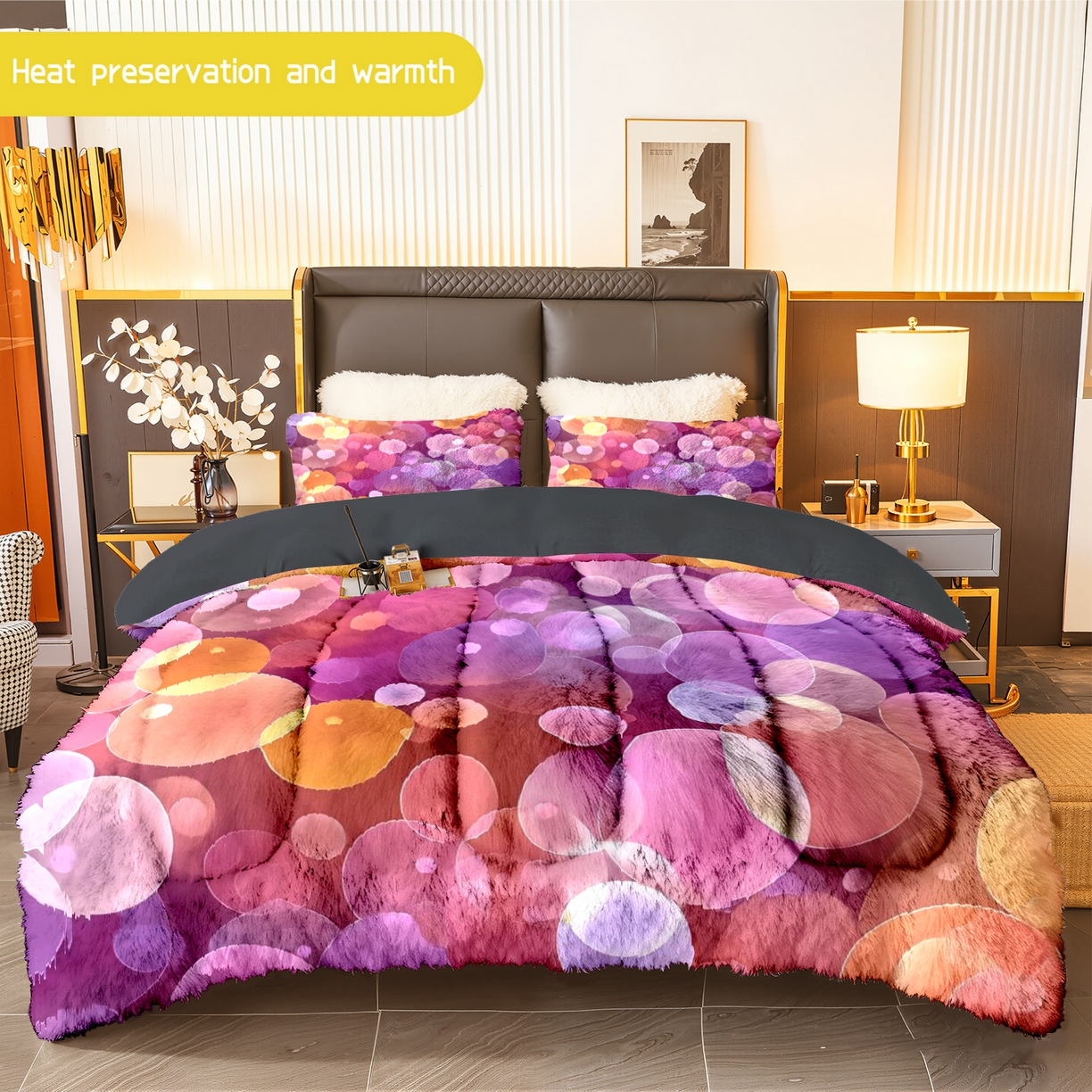 合纵跨境工厂 一件定制pod模式跨境180G牛奶绒被套三件套一件代发temu希音集采亚马逊速卖 015923322