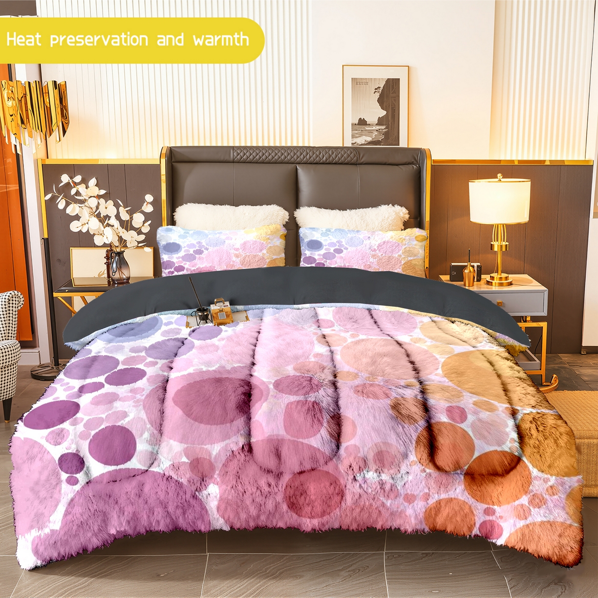 合纵跨境工厂 一件定制pod模式跨境180G牛奶绒被套三件套一件代发temu希音集采亚马逊速卖 015923323