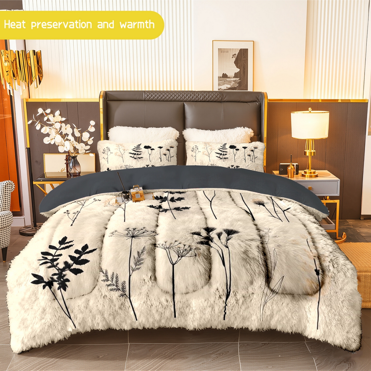 合纵跨境工厂 一件定制pod模式跨境180G牛奶绒被套三件套一件代发temu希音集采亚马逊速卖 015923333