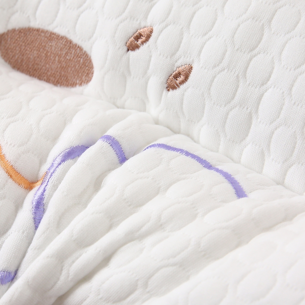 91家纺网 家纺一手货源 找家纺 （总）珍贝 2025新款云柔舒适枕按摩泡泡护颈枕婴童枕-happy狗