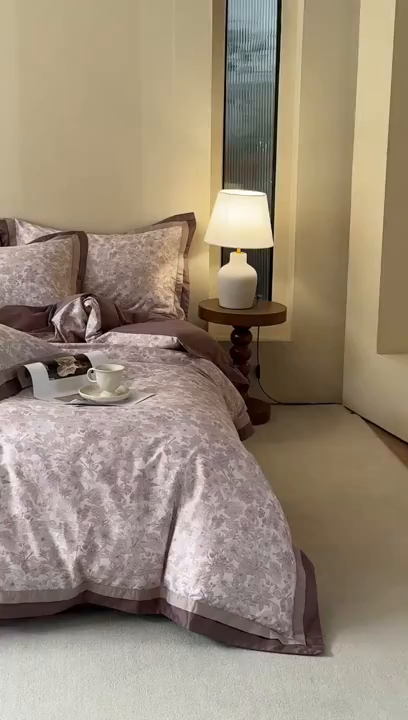 91家纺网 家纺一手货源 找家纺 （总）由丽家纺 2025新款双层拼角数码印花四件套 控价券后399起