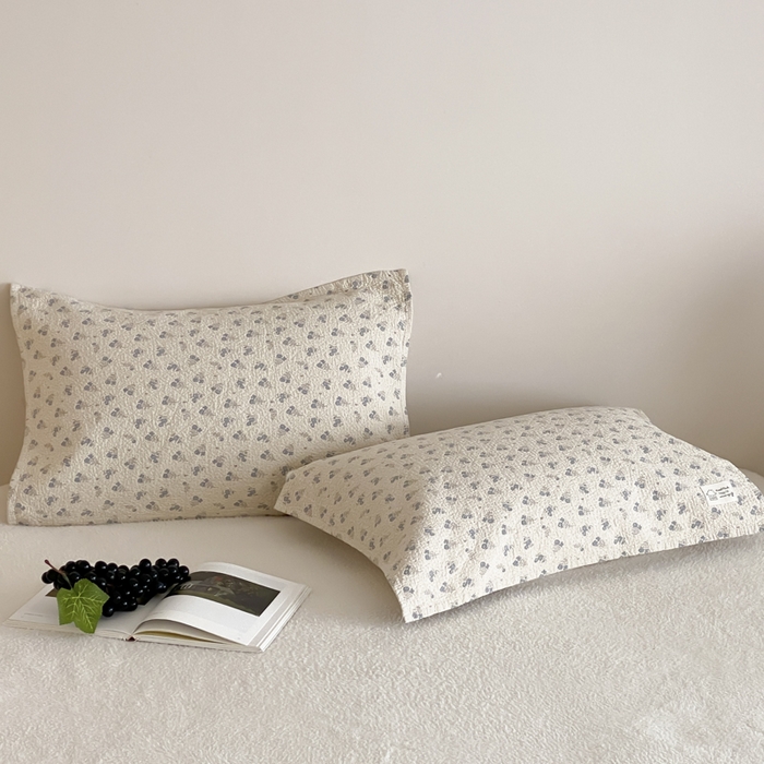 91家纺网 家纺一手货源 找家纺 （总）麻依 2025新款安心棉枕巾四层全棉纱布枕头皮