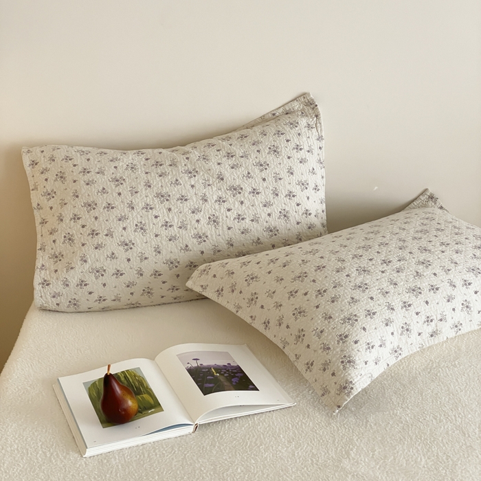 91家纺网 家纺一手货源 找家纺 麻依 2025新款安心棉枕巾四层全棉纱布枕头皮 漫语