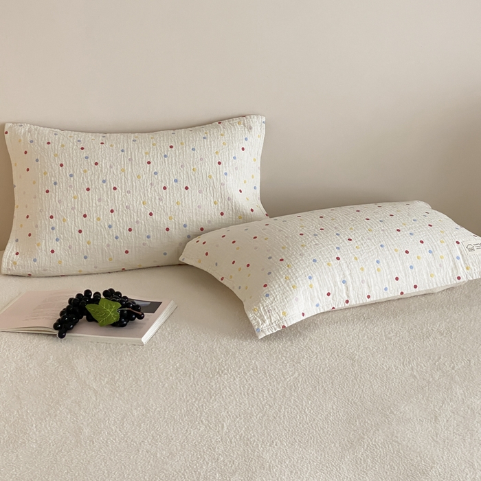 91家纺网 家纺一手货源 找家纺 （总）麻依 2025新款安心棉枕巾四层全棉纱布枕头皮