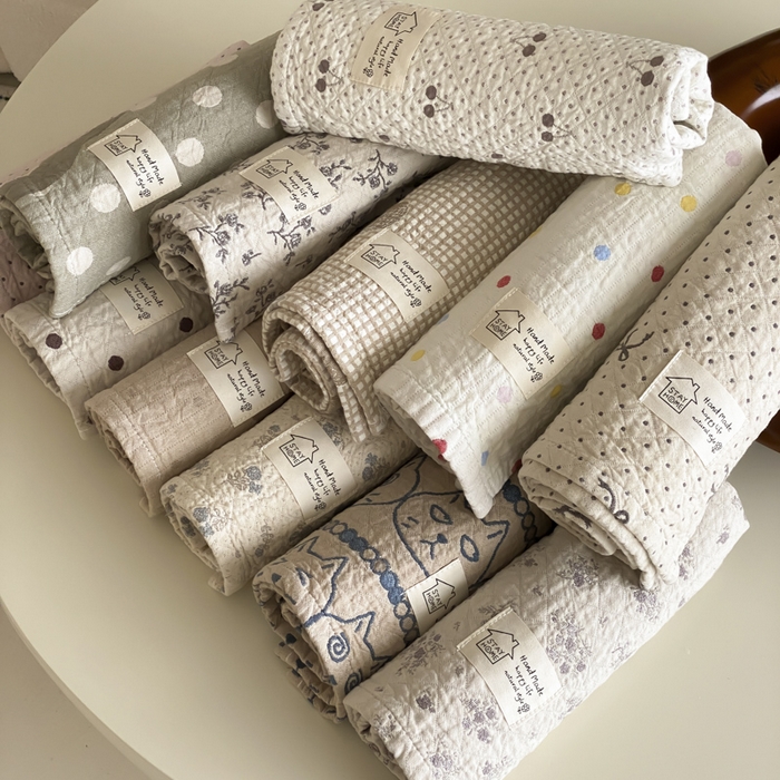 91家纺网 家纺一手货源 找家纺 麻依 2025新款安心棉枕巾四层全棉纱布枕头皮 组合图