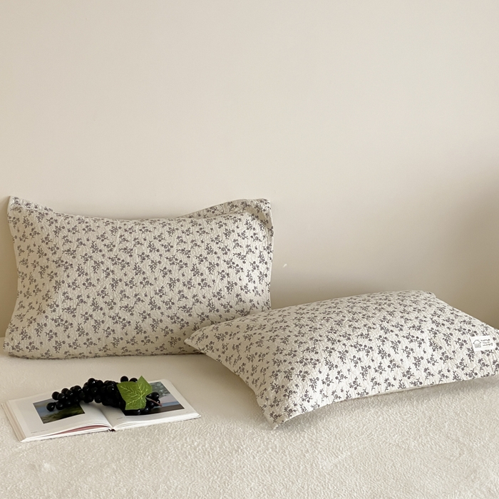 麻依 2025新款安心棉枕巾四层全棉纱布枕头皮 木栖