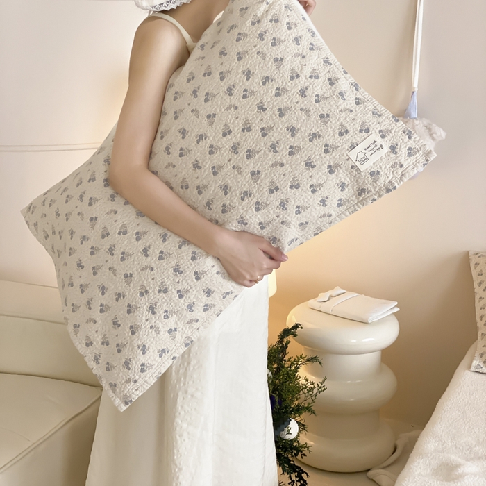 91家纺网 家纺一手货源 找家纺 麻依 2025新款安心棉枕巾四层全棉纱布枕头皮 兰溪