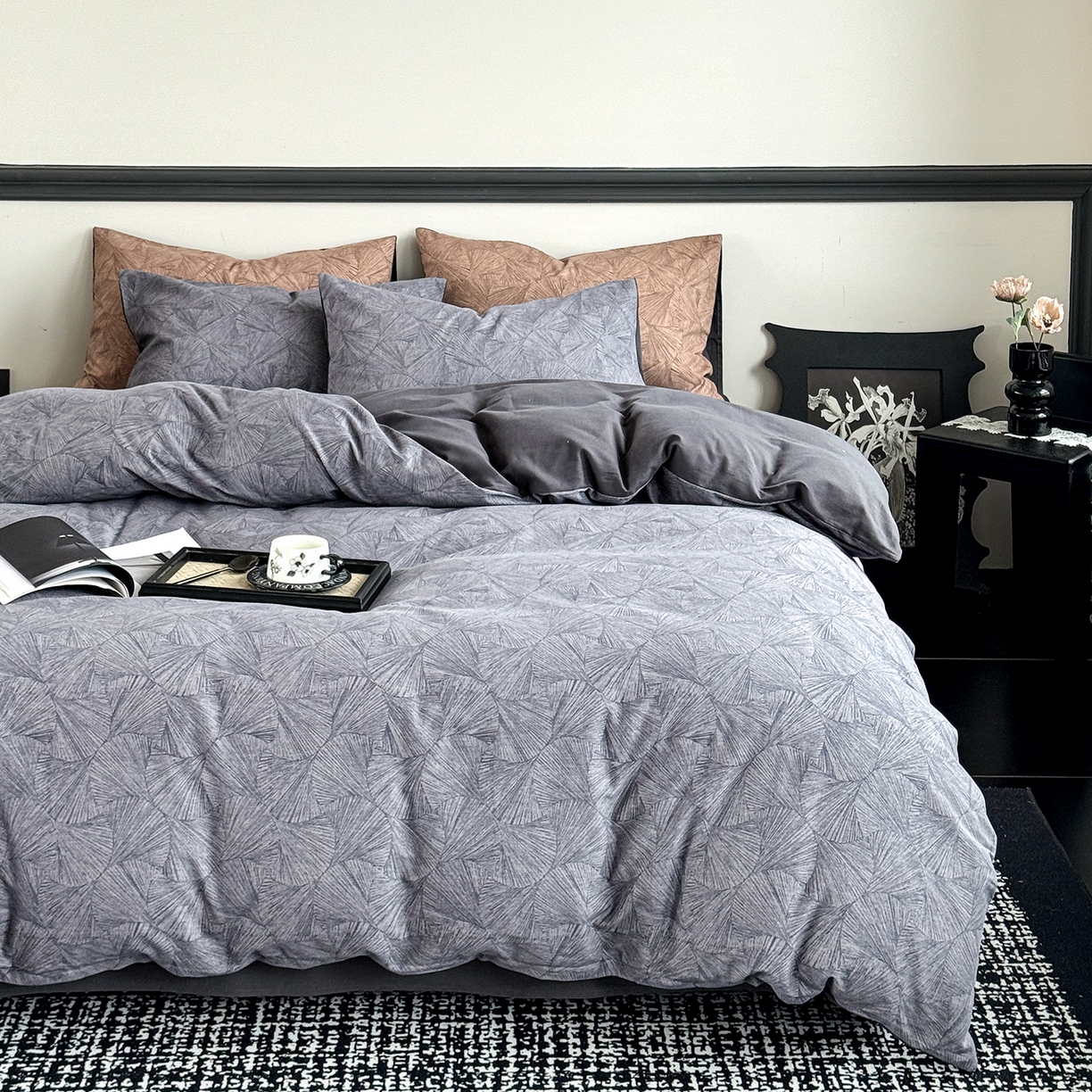 91家纺网 家纺一手货源 找家纺 （总）红淳家纺 2025新款全棉加厚磨毛四件套