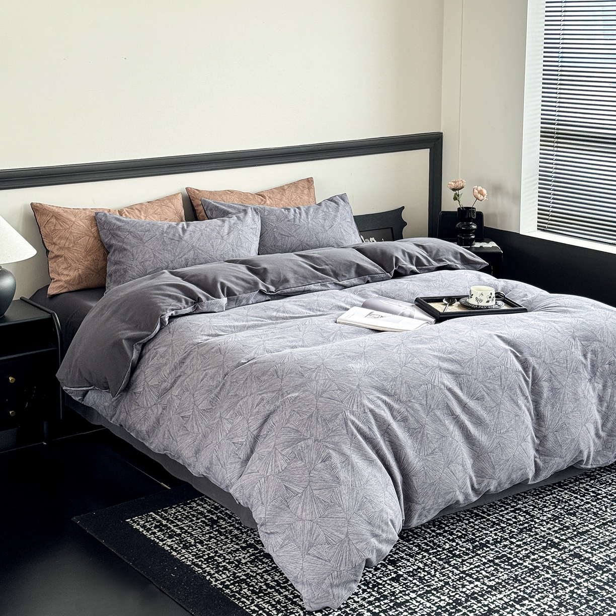 91家纺网 家纺一手货源 找家纺 （总）红淳家纺 2025新款全棉加厚磨毛四件套