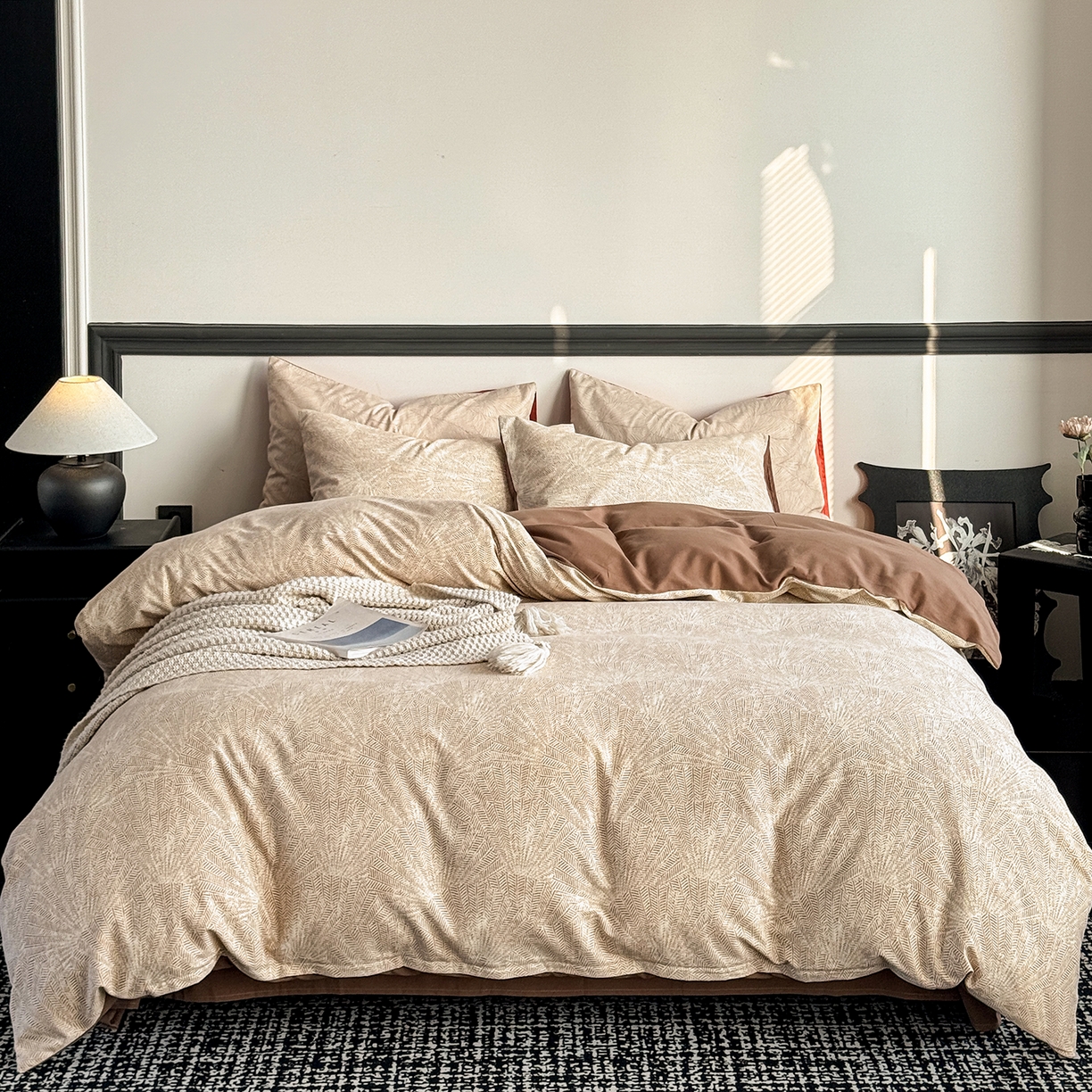 红淳家纺 2025新款全棉加厚磨毛四件套 威廉-黄