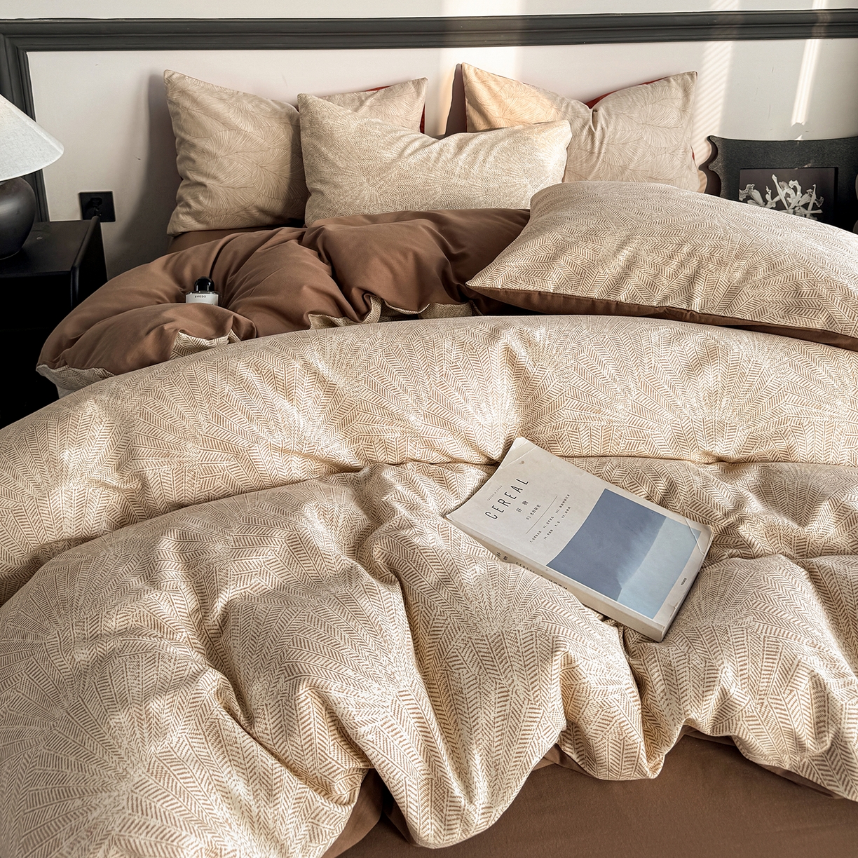 91家纺网 家纺一手货源 找家纺 红淳家纺 2025新款全棉加厚磨毛四件套 威廉-黄