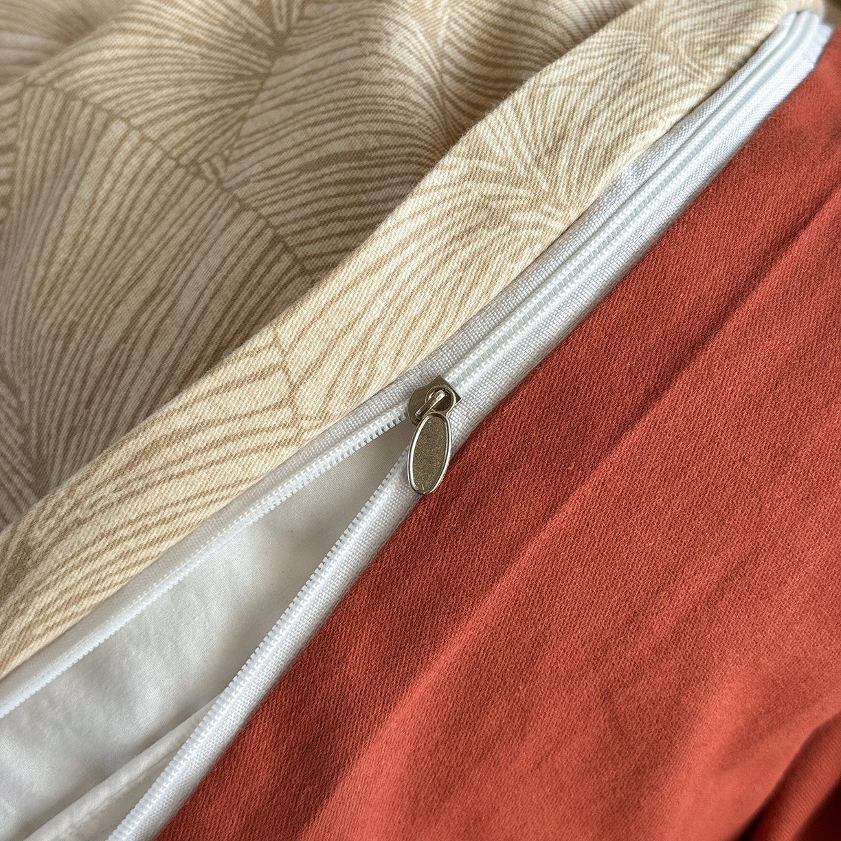 91家纺网 家纺一手货源 找家纺 红淳家纺 2025新款全棉加厚磨毛四件套 秋意-桔