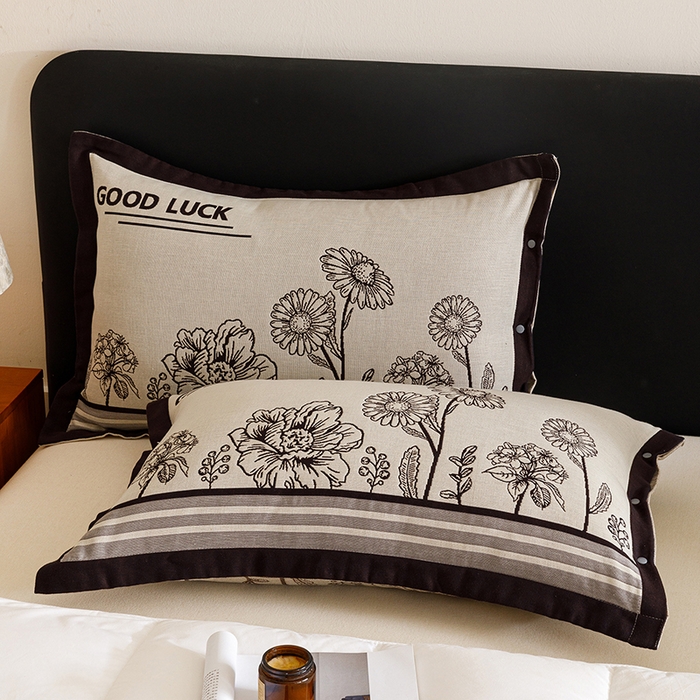 91家纺网 家纺一手货源 找家纺 （总）悦然毛巾被 2025新款全棉四层提花纱布美拉德凤格枕套