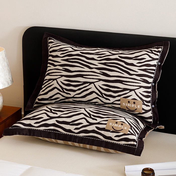 91家纺网 家纺一手货源 找家纺 （总）悦然毛巾被 2025新款全棉四层提花纱布美拉德凤格枕套