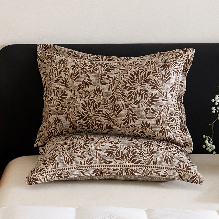 91家纺网 家纺一手货源 找家纺 （总）悦然毛巾被 2025新款全棉四层提花纱布美拉德凤格枕套