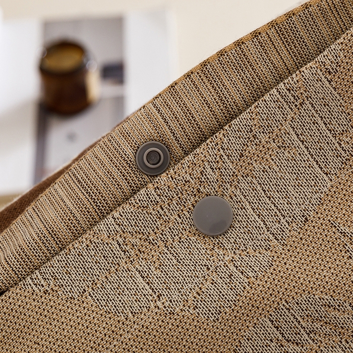 91家纺网 家纺一手货源 找家纺 悦然毛巾被 2025新款全棉四层提花纱布美拉德凤格枕套 玫瑰格调棕